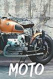  MOTO: Libro de mantenimiento de motocicletas  110 páginas precargadas  Para todas las motocicletas  Accesorio  Mantenimiento  Libro de registro  Cuaderno de motocicleta  Libro de motos