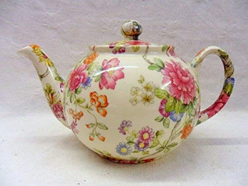 2 cup teapot in imari design by Heron Cross Pottery.