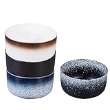 FYUEROPA Juego de cuencos de cerámica, cuenco de 12 onzas para arroz, fideos, sopa, cereales, gachas, cuenco japonés, juego de 4