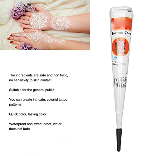 12Pcs White Temporary Tattoo Cream Set, Fast Coloring Waterproof Washable Tattoo Paste Cone, Tattoo Supplies, Temporary Tattoo Paste #TOP2