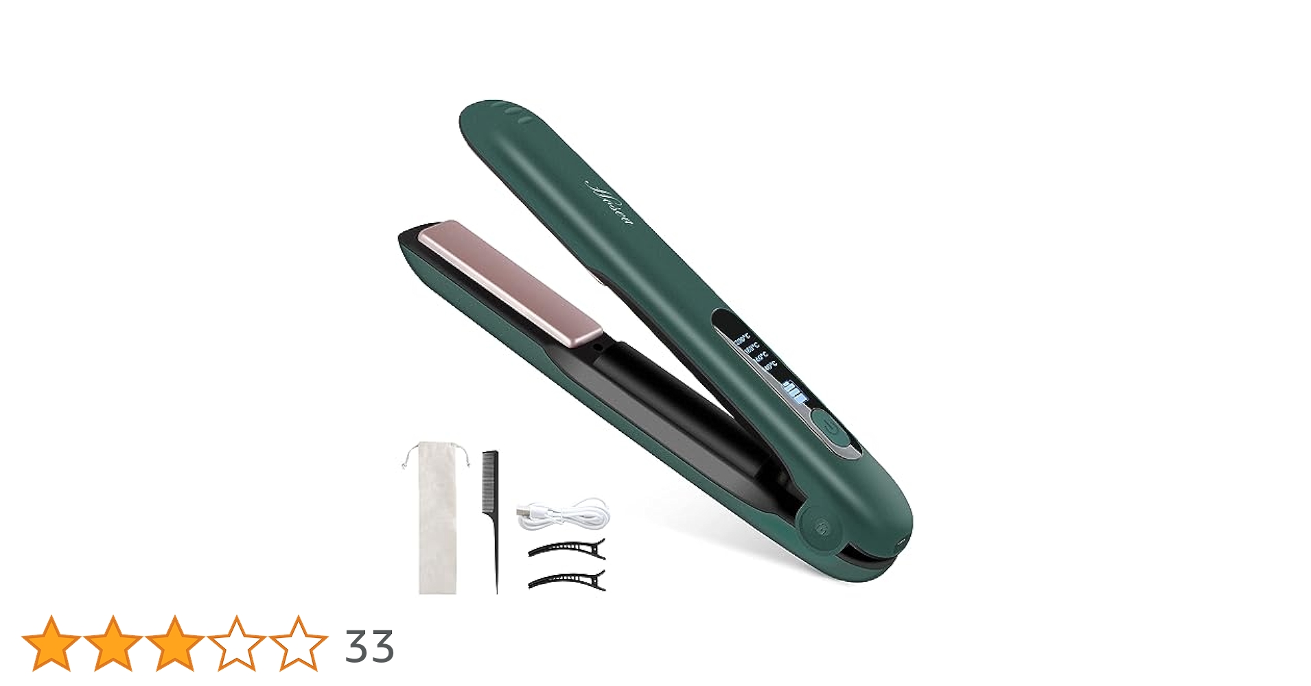 Amazon | ヘアアイロン コードレスヘアアイロン USB充電式