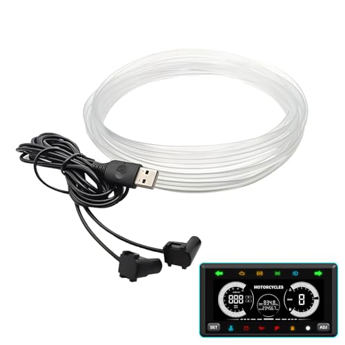 Rianpesn Luz Ambiental del Coche - Coche con iluminación Ambiental LED Flexible 5 V | Luces LED 9.8 pies para automóvil con función Activa Sonido