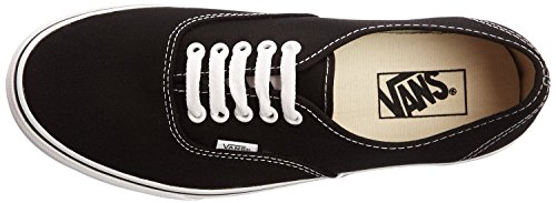 Vans Vans Unisex Authentic Black Canvas VN000EE3BLK Mens 9, Womens 10.5