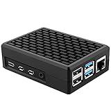 GeeekPi Raspberry Pi 4ケースアルミニウムメタルパッシブ冷却ケース熱伝導性ステッカー付きヒートシンククーラーRaspberry Pi 4 Model Bと互換性があります8GB / 4GB / 2GB