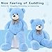 MaoGoLan Large Blue Teddy Bear Jumbo Bear 55 inch Oversize Huge Stuffed Animal for Boys and Girls