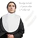 Auroeyfairy Priest Clergy Tab Collar Unisex Costume Pastor Bib Dickey for Clerical Shirt, One Size (White)