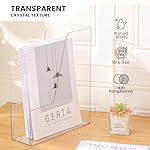 Vertical File Holder, Clear PET Desk Organizer and Storage Bins Holding for Magazines, Binders, Notebooks, Envelopes, Multi-purpose Plastic Document Organizer for Home Office, 4 pack - Image 3