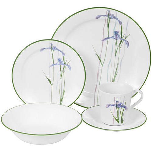 Corelle Impressions Shadow Iris 20-Piece Dinnerware Set, Service for 4