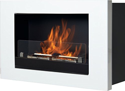 Ruby BIOCAMTVB Caminetto a Bioetanolo, Modello Treviso, 3000 W, Bianco, Taglia