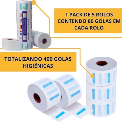Gola Higiênica Para Pescoço Barbearia 800 unidades