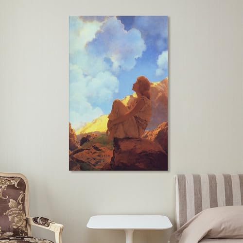 Toile Maxfield Parrish Parris12 impression d'art premium 20 x 30 cm