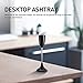 Adjustable Ashtray with Lid, Smokeless Windproof Outdoor Standing Tall Stand Ash Butt Holder for Home Patio, Black Outside Cigar Ash Tray Cigarette Butt Disposal Receptacle in 20