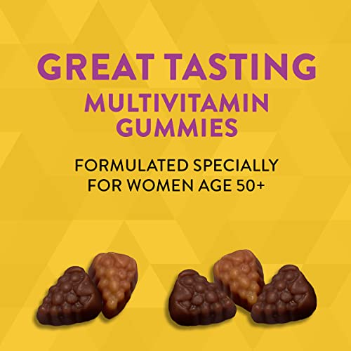 Nature’s Way Alive! Women’s 50+ Gummy Multivitamins, Vitamins & Minerals, Supports Whole Body Wellness*, Vegetarian, Mixed Berry Flavored, 150 Gummies #TOP1