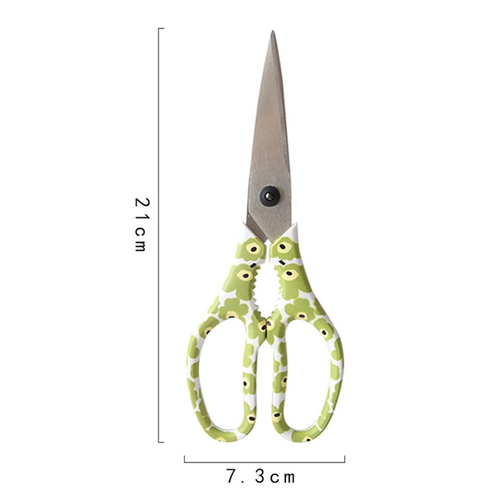Forbici da Cucina Multiuso Forbici da Cucina Cesoie multifunzionali for Uso Domestico in Acciaio Inossidabile Perfetto Come Regalo(Green)