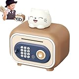 Utilisation simple : Conçu avec un capteur intégré, ce coffre-fort à pièces pour offre une saisie automatique des monnaies qui simplifie le processus d'épargne. C'est une solution pratique pour que les puissent y mettre leur argent de poche après l'école ou à l'occasion d'événements spéciaux.