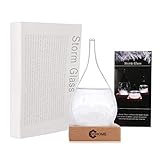 3D HOME Storm Glass Weather Stations Water Drop Weather Predictor Creative Forecast Nordic Style Decorative Weather Glass (Small)