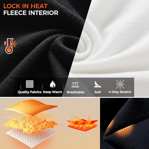 COOLOMG Youth Boys & Girls Thermal Compression Shirt Long Sleeve Fleece Baselayer Football Baseball Soccer Undershirt3