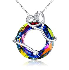 B-Stethoscope Necklace-Volcano Circle Crystal