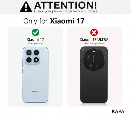 Image of Kapa Matte Protective Lens Flexible Back Cover for Xiaomi 17 | Slim Silicone with Soft Lining Shockproof Full Body Bumper Case (Green)