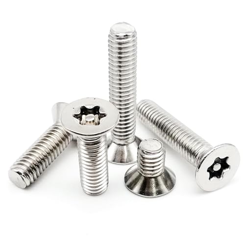 M2 M2.5 M3 M4 M5 M6 M8 304 Stainless Steel Flat Countersunk Head with Column Pin Tamper Proof Security Bolt Screw(14mm,50pcs M2.