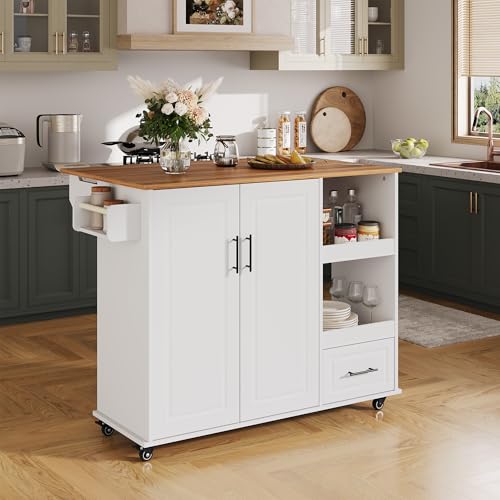 IDEALHOUSE 48-inch Rolling Kitchen Cart