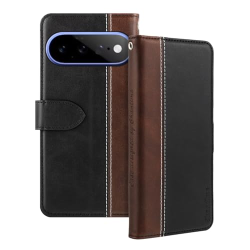 Shantime ���U�[�t���b�v�P�[�X Google Pixel 11 �Ƃ̌݊������� �J�[�h�z���_�[�t�� RFID�u���b�N �}�O�l�b�g�L�b�N�X�^���h �X�����t�B�b�g �r�W�l�X�ی�J�o�[(�u���b�N)
