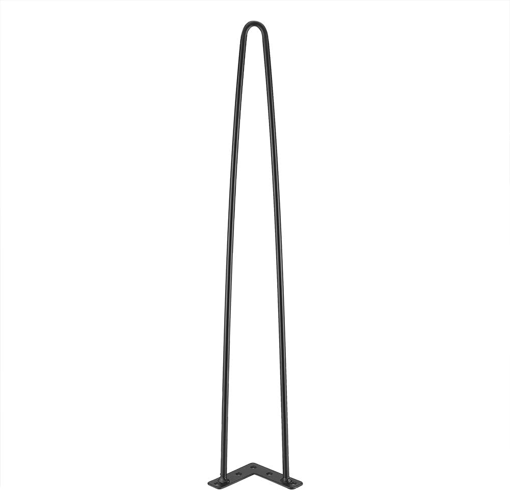 Cheapest 🛒 Hairpin Metal Table Leg, 4Pcs 2 Rods Iron Table Desk Leg Coffee Table Leg 8/12/16/28 Inch Length Hairpin Leg Home Accessories for DIY Handcrafts Furniture (28inch)