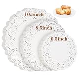 Paper Doilies Assorted Sizes, Disposable Lace Doilies for Dessert Trays
