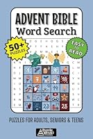 Advent Bible Word Search Puzzle Book: 50+ Easy-to-Read Christian Puzzles Reflecting Hope, Faith and Biblical Scripture for Adults, Seniors and Teens B0F6362QL4 Book Cover