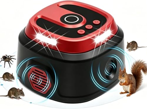 #ColaboraciónPagada<br>Repelene ultrasónico para Ratones 4 Modos 360° Cobertura 1300 pies² Seguro para Humanos y Mascota para Ratas Cucarachas Murciélagos y Arañas