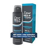 Dove Men+Care Anti-Perspirant Spray Clean Comfort Maximum Sweat Protection 96-Hour Comfort 3.8 oz