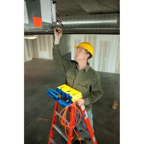 Werner 6205 5-Ft Fiberglass Type 1A-300 Lbs. Capacity Step Ladder, No Size, Orange - Thumbnail 6