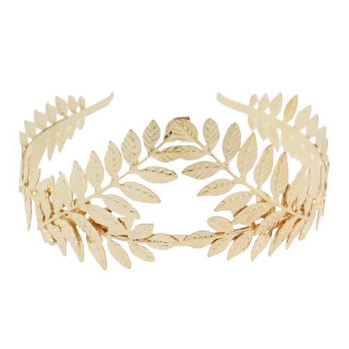 Diadème de mariée en métal avec feuille d'olivier - Accessoires de mariage(D gold)