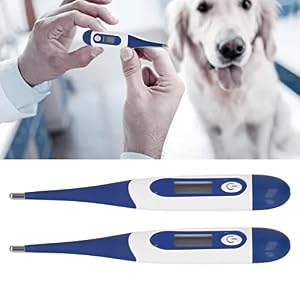 2Pcs Digital Pet Thermometer, Fast and Accurate Measurements in 20 Seconds, Waterproof, Suitable for Cats, Dogs, Horses, Veterinarian 2Pcs Digital Pet Thermometer, Fast and Accurate Measurements in 20 Seconds, Waterproof, Suitable for Cats, Dogs, Horses, Veterinarian