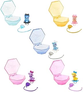 Barbie GTT10  Color Reveal Shimmer Pet Set in Diamond-Shaped Case with 5 Surprises