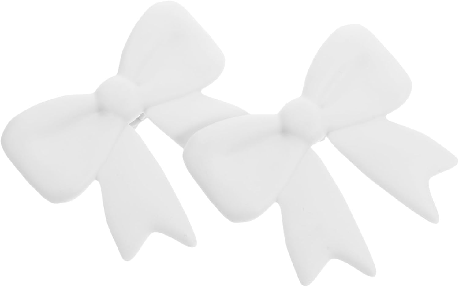 Mikikit Cute Silicone Bow Earphone Decor Clip for Women and Streamers