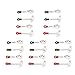 VBESTLIFE 20pcs Dollhouse Repair Tools, Mini Wrench & Hammer Kit, 1:12 Scale, Red & Black, Hobby Tool Set