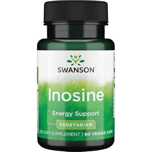Swanson, Inosine, 500mg, 60 Cápsulas veganas, Alta Dosis, Probadas en Laboratorio, Vegetarianas, Sin Soja, Sin Gluten, No GMO Cover