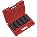 Sealey SX050 Impact Hub Nut Socket Set, 1/2