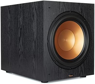 Klipsch Synergy Black Label Sub-120 12” Front-Firing Subwoofer with 200 Watts of continuous & 400 watts of Dynamic Power, and Digital Amplifier for Powerful Home Theater Bass in Black