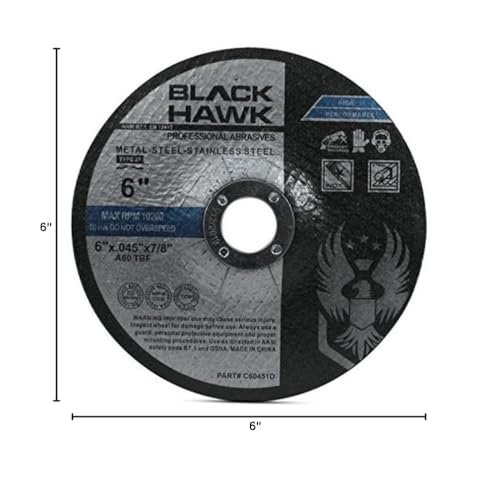 image for BHA Metal and Stainless Steel Depressed Center Cut Off Wheels for Angl