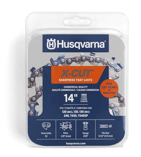Husqvarna X-Cut S93G 14 Inch Chainsaw Chain, 3/8