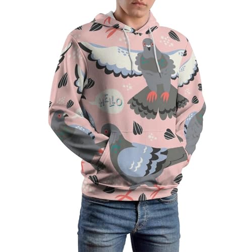 Parrot Print Hooides Men And Woman Hooides Fleece Sweatshirts Winter Clothes4