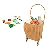 ★ VERSATILIDAD: esta canasta de mercado es la solución ideal para comestibles, productos de mercado para agricultores, comidas campestres, suministros de jardinería, hilos tejidos o juguetes.