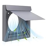 Außen Trockner Abluftabdeckung - 100 mm Edelstahl - Wetterbeständige Abdeckung für Trocknerlüftung - Für Zuhause Und Haus Außen Sicherheit Gebäudeinstandhaltung Belüftung