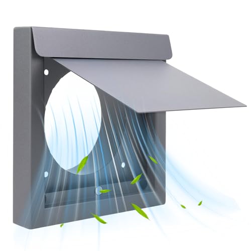 Couvercle de ventilation de sèche-linge 4" avec sortie de capot et protection murale extérieure - 2