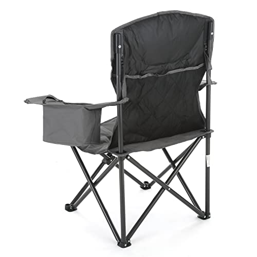 ARROWHEAD OUTDOOR Portable Deluxe Folding Camp Quad Chair w/Headrest, Glass & Cup Holders, Armest 6-can Cooler, Heavy Duty Carry Bag, 550 lbs Weight Capacity の商品画像 12
