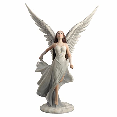 Image of Veronese Anne Stokes Ascendance Angel Hand Painted Statue