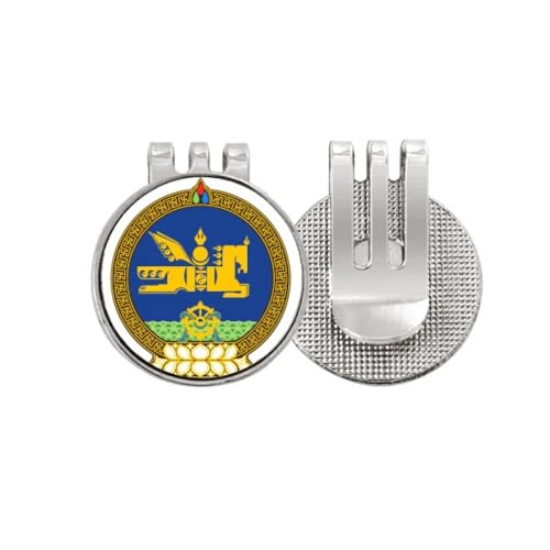 Marqueur de golf Mongolie avec clip magnétique pour casquette de joueur