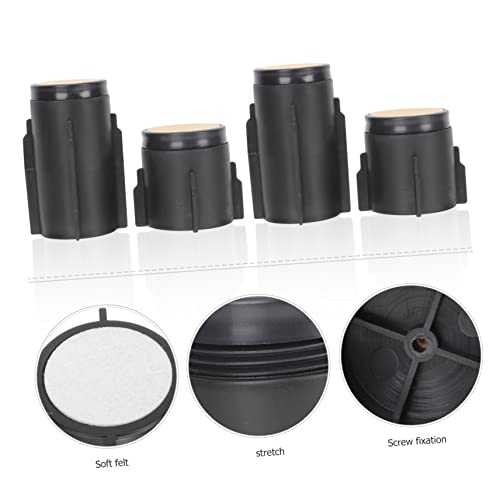 VOSAREA 16 Peças Batentes De Cabeceira Pp Fixador De Cama Rolha De Parede De Armação De Cama Atrás D